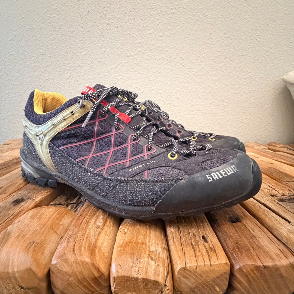 Salewa Firetail Hiking Shoes 12 Black Marigold Approach Vibram 63012-0907